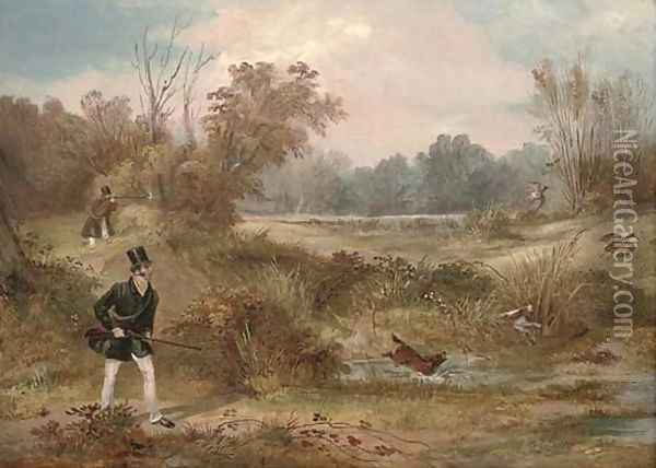 The woodcock shoot Oil Painting - Francis Calcraft Turner