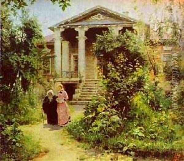 Grannys Orchard 1878 Oil Painting - Vasily Polenov