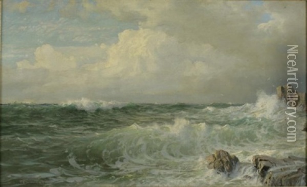 Marine Oil Painting - William Trost Richards