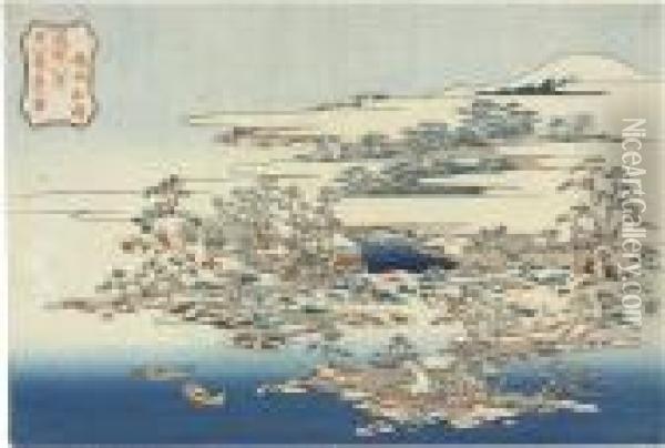 Ryudo Shoto Oil Painting - Katsushika Hokusai
