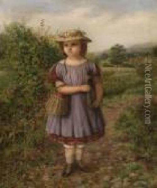 Off To School Oil Painting - Auguste Jules Bouvier, N.W.S.