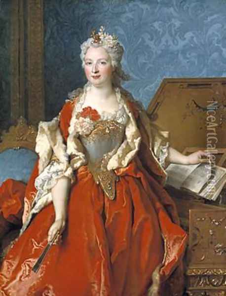 Marguerite de Seve Oil Painting - Nicolas de Largilliere