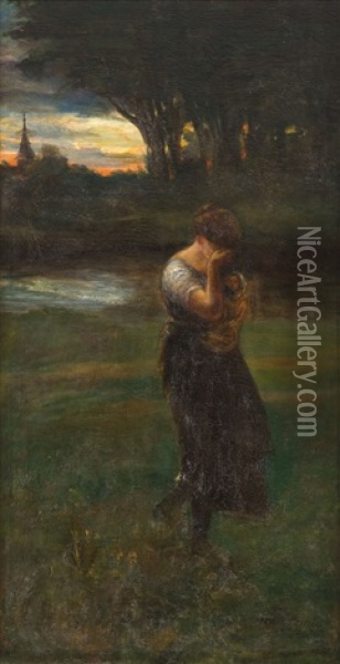 Lost Woman Oil Painting - Henril Emil Aczel