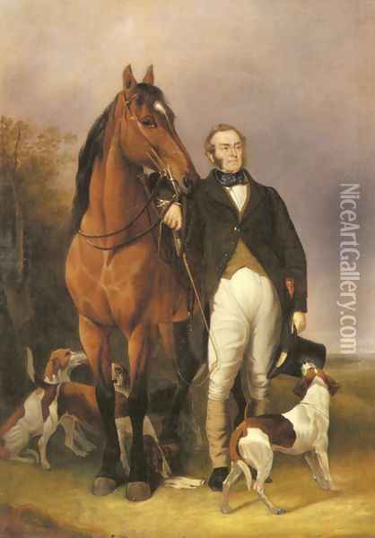 The Sporting Gentleman Oil Painting - Sir Francis Grant
