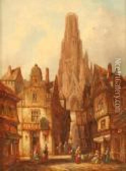 Kathedrale Von Rouen Oil Painting - Henry Thomas Schafer