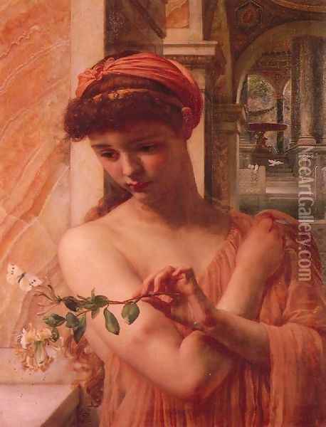 Psyche in the temple of love Oil Painting - Sir Edward John Poynter