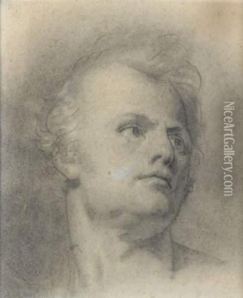 Portrait D'un Comedien Oil Painting - Antoine-Jean Gros
