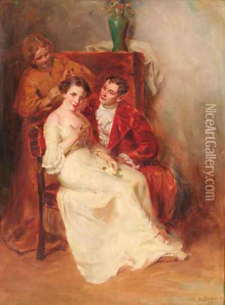Before the wedding Oil Painting - Hungarian School