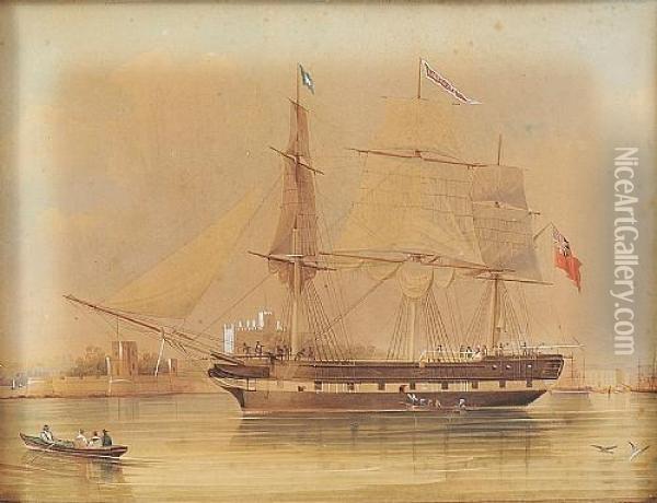 The Alexander ,captain Phillipson Oil Painting - Frederick Garling