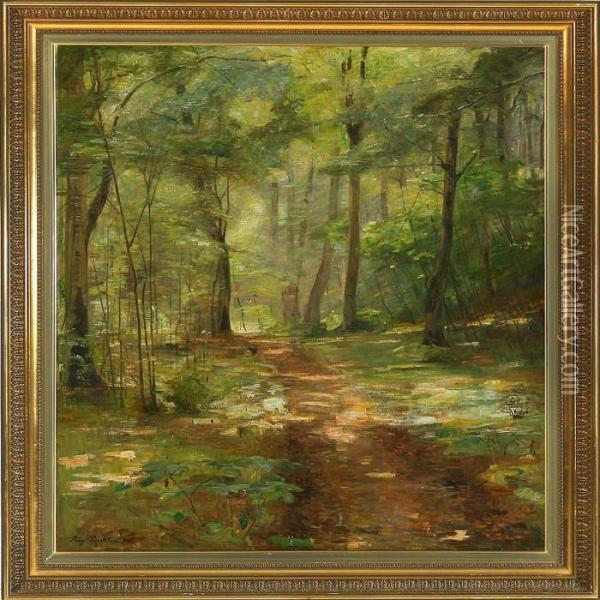 View From Herlufsholmforest Oil Painting - Aage Bertelsen