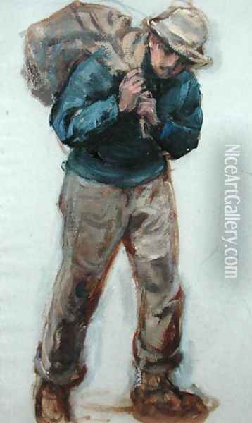 Newlyn Fisherman, 1882 Oil Painting - Ernest Albert Waterlow