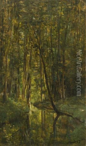 Waldstuck Mit Bach Oil Painting - Charles-Francois Daubigny