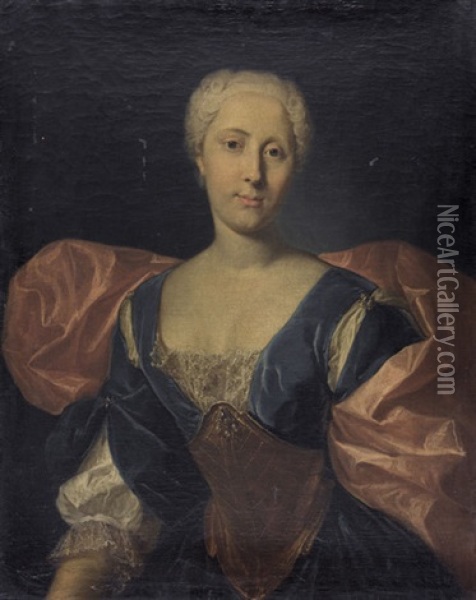 Bildnis Der Susanna Elisabetha Lupicki Oil Painting - Johann Rudolf Huber the Elder