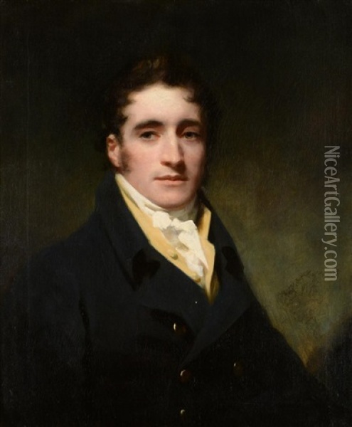Portrait Of Commander Hugh Clapperton (1788-1827), Head And Shoulders Oil Painting - Sir Henry Raeburn