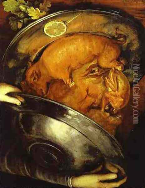 The Cook 2 Oil Painting - Giuseppe Arcimboldo