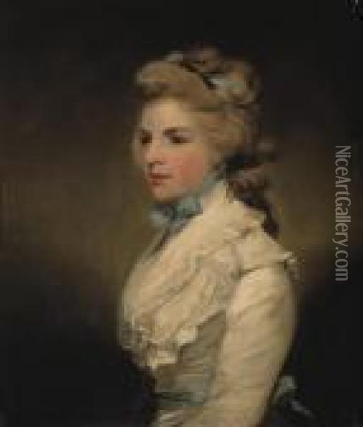 Portrait De Miss Frances Kemble, Future Mrs. Twiss Oil Painting - Sir Joshua Reynolds