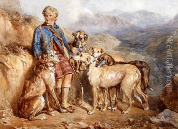 The Gillie's Son Oil Painting - John Frederick Tayler