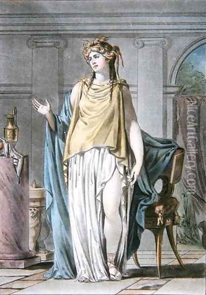 Hermione, costume for 'Andromaque', from 'Research on the Costumes and Theatre of All Nations' Oil Painting - Philippe Chery