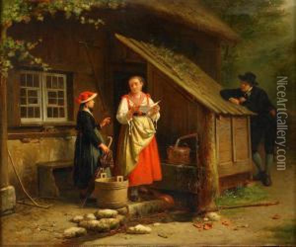 Brevet Oil Painting - Theodore Bernhard De Heuvel