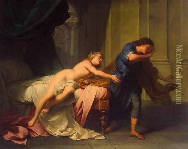 Joseph and Potiphar's Wife Oil Painting - Jean-Baptiste Nattier