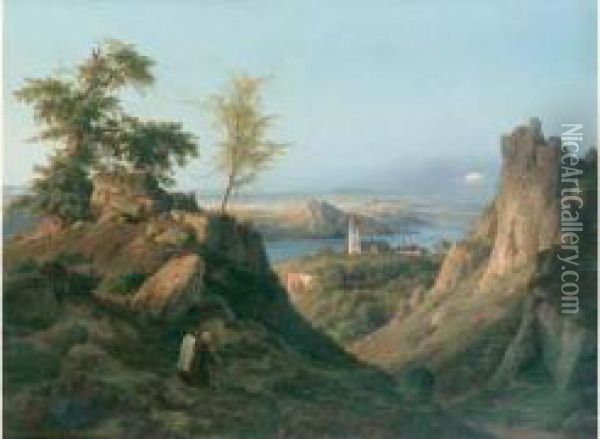 Paysage D'italie Oil Painting - Joseph Anton Koch