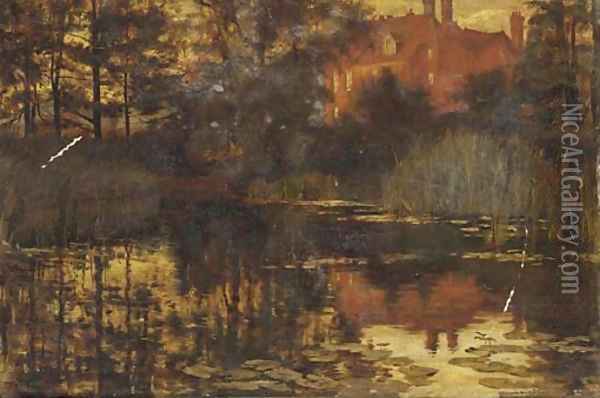 The old mill pond Oil Painting - Edward R. Taylor