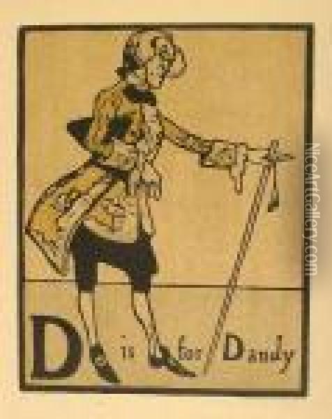 Dandys. D Is For Dandy Oil Painting - William Nicholson