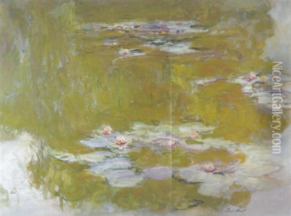 Le Bassin Aux Nympheas Oil Painting - Claude Monet
