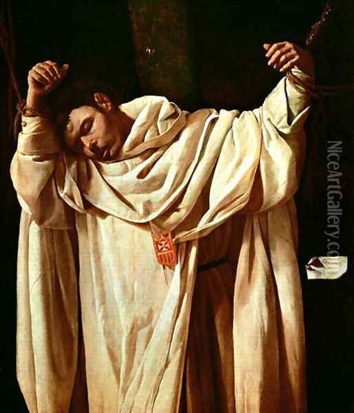 Beato Serapio, 1628 Oil Painting - Francisco De Zurbaran