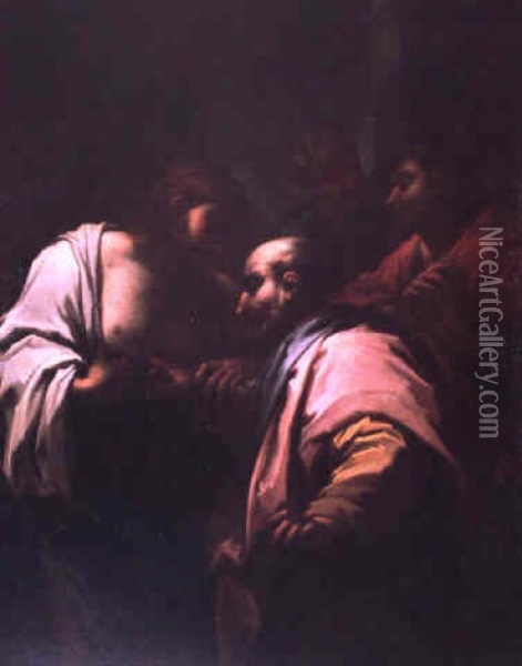 L'incredulite De Saint Thomas Oil Painting - Giovanni Camillo Sagrestani
