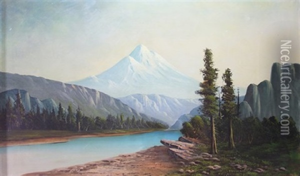 Mt. Rainier Oil Painting - George Frederick Armstrong