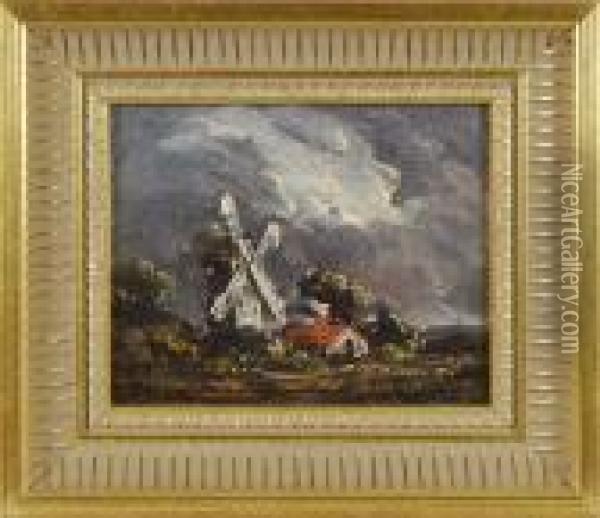 Windmill Oil Painting - John Constable