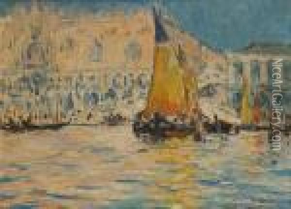 Le Palais Des Doges A Venise Oil Painting - Armand Jamar