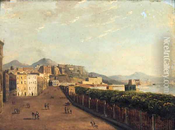 View Of The Chaija, Naples Oil Painting - Neapolitan School