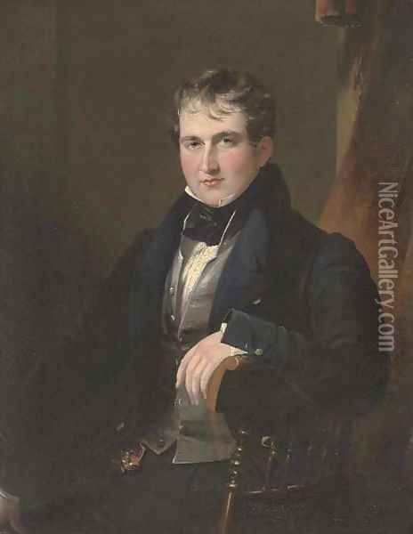 Portrait of Sir James Worseley Taylor Oil Painting - James Lonsdale
