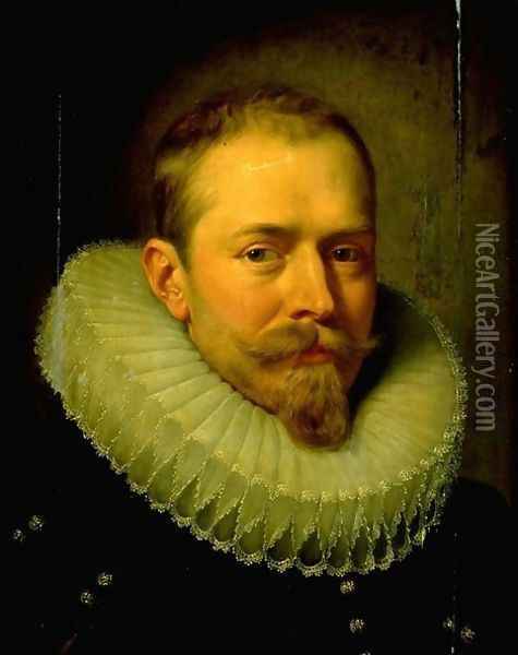 Portrait of a man Oil Painting - Cornelis De Vos