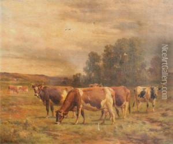 'a Group In Sunshine'' Oil Painting - Thomas Bigelow Craig