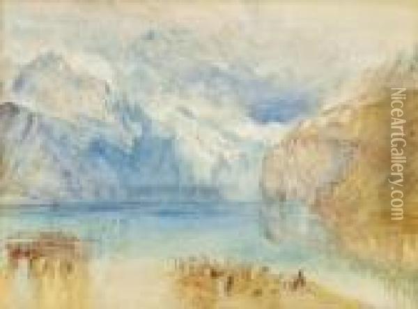 The Lake Of Lucerne From Fluelen Oil Painting - Joseph Mallord William Turner
