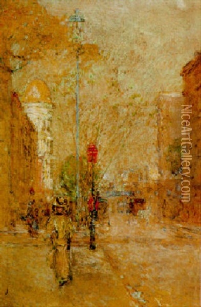 Springtime - West 22nd Street, New York Oil Painting - Childe Hassam