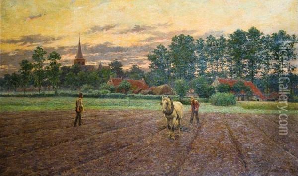 Kempisch Landschap Oil Painting - Henri Houben