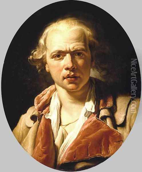 Portrait of a Man 1774 Oil Painting - Francois-Andre Vincent