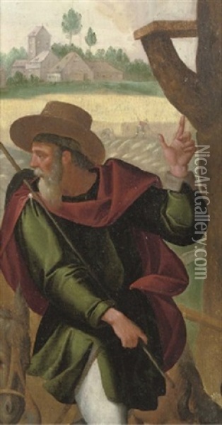 Saint Joseph (fragment) Oil Painting - Pieter Aertsen