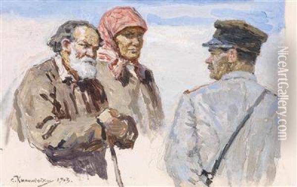 Farmer Couple Painting 722022l