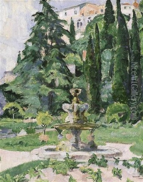 Parc Ensoleille Oil Painting -  Ramah (Henri Francois Raemaeker)