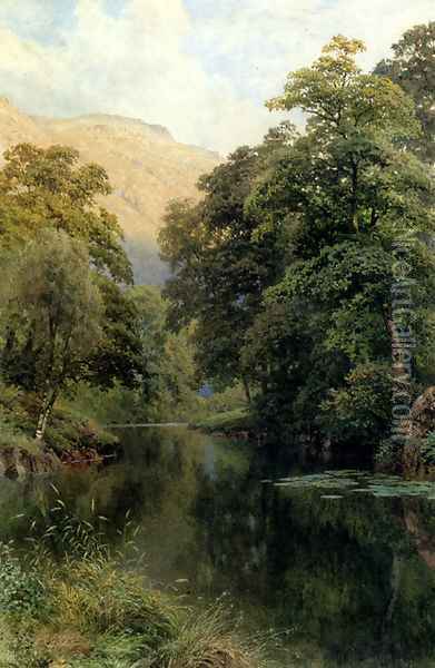 Still Waters Oil Painting - Harry Sutton Palmer