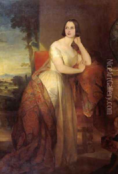 Augusta Lady Castletown Oil Painting - George Frederick Watts