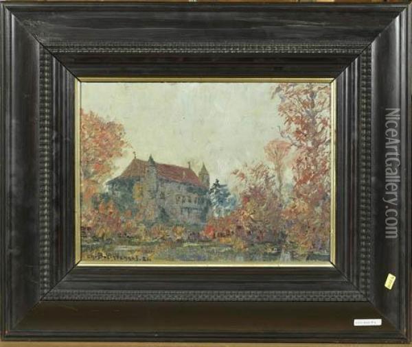 Schloss. Oil Painting - Charles Baillon-Vincennes