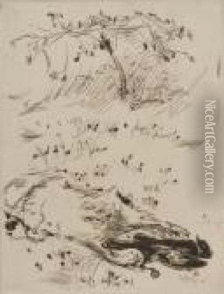 Il Gatto E Il Merlo Oil Painting - Pierre Bonnard