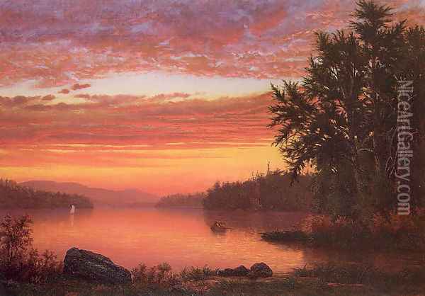 Early Twilight 1862 Oil Painting - Robert Lorraine Pyne