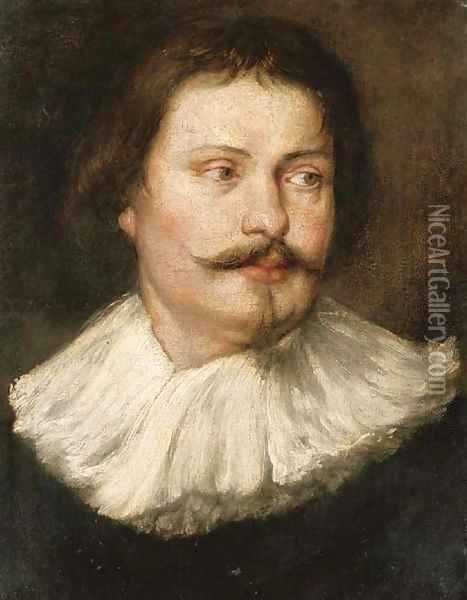 Portrait of a Gentleman, traditionally identified as Gaspar de Crayer Oil Painting - Sir Anthony Van Dyck